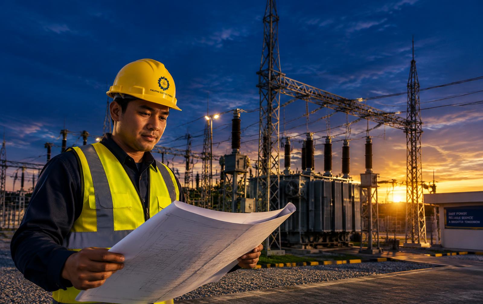 Engineer at a power substation